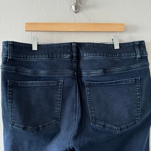 Lane Bryant High Rise Straight Jeans Womens Dark Wash Size 22S - Picture 8 of 10